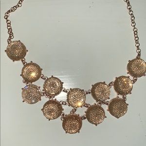rose gold sparkle statement necklace worn once!